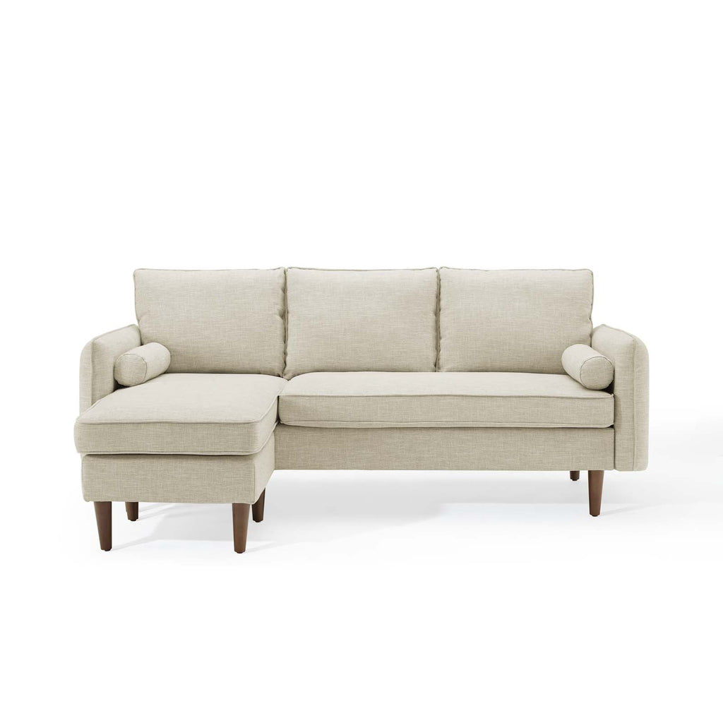 Revive Upholstered Right or Left Sectional Sofa in Beige