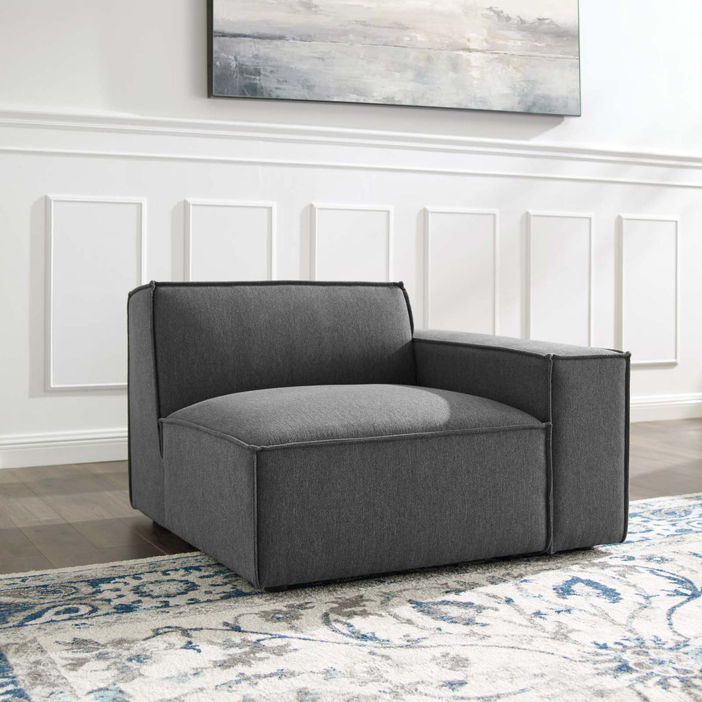 Restore Right-Arm Sectional Sofa Chair in Charcoal