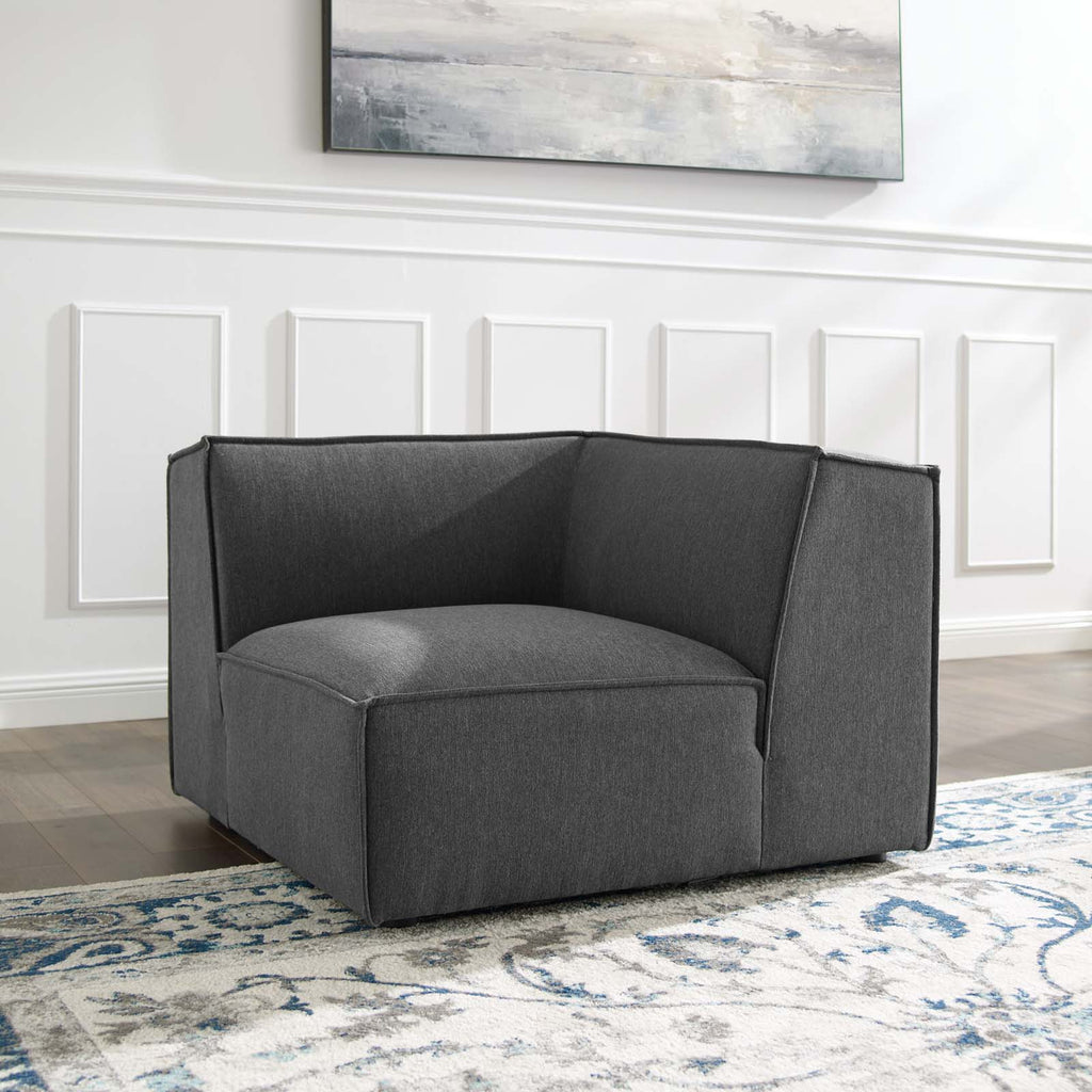 Restore Sectional Sofa Corner Chair in Charcoal