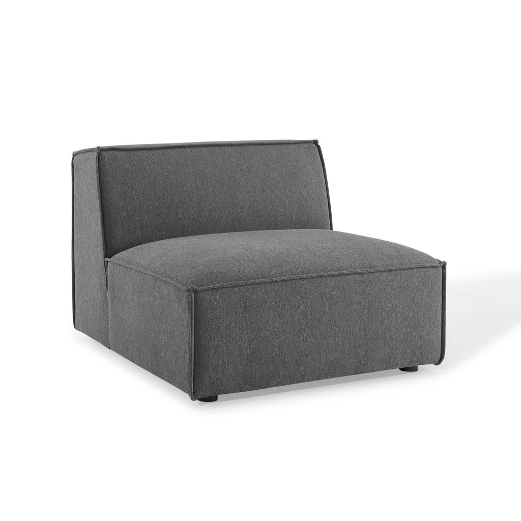Restore Sectional Sofa Armless Chair in Charcoal
