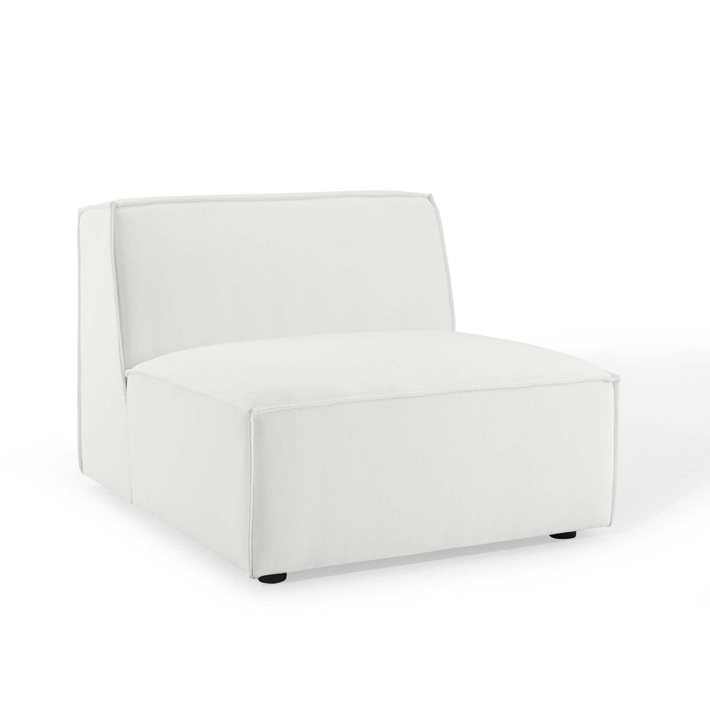 Restore Sectional Sofa Armless Chair in White