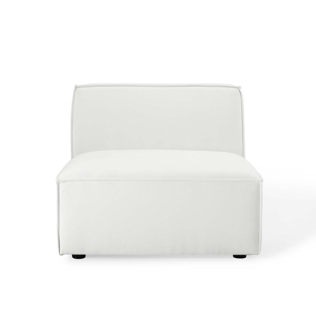 Restore Sectional Sofa Armless Chair in White