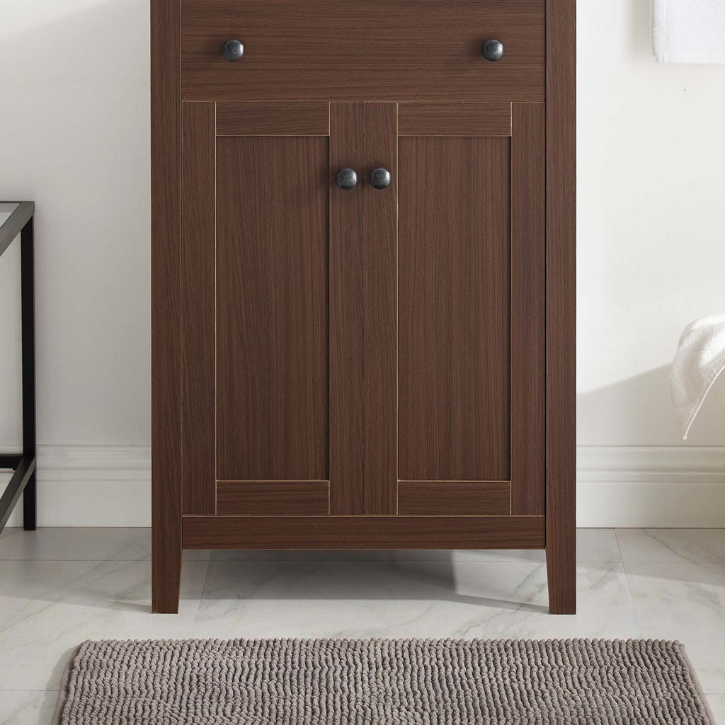 Nantucket 24" Bathroom Vanity Cabinet (Sink Basin Not Included) in Walnut