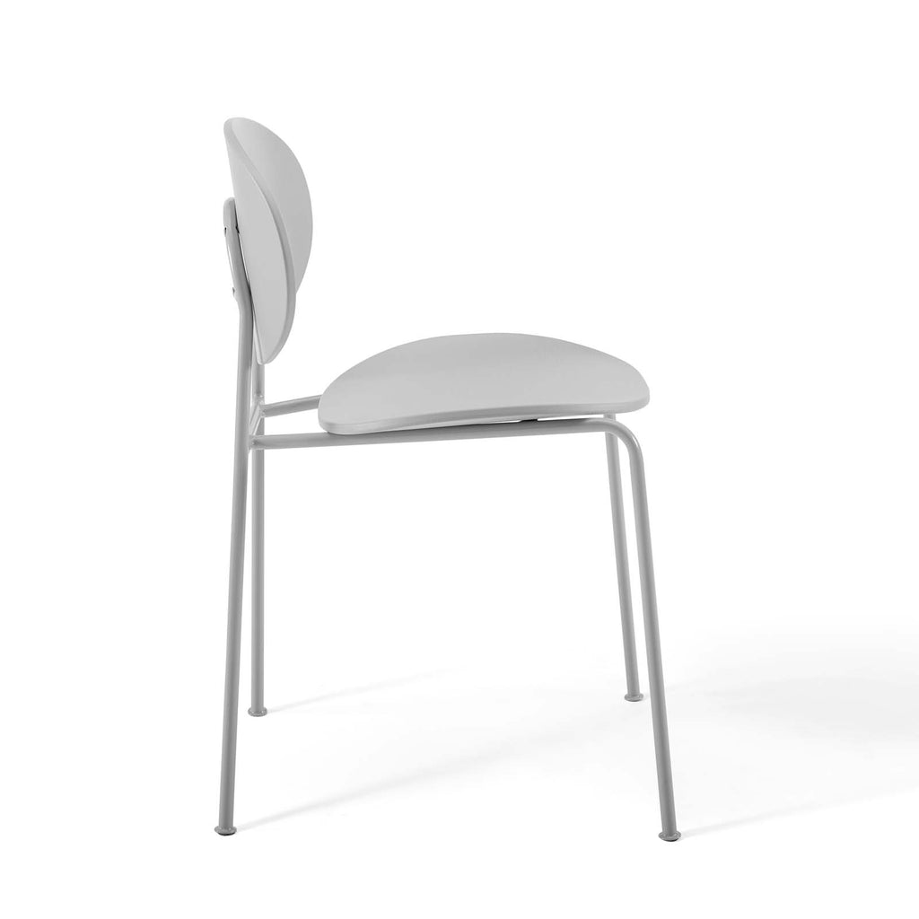 Palette Dining Side Chair Set of 2 in Gray