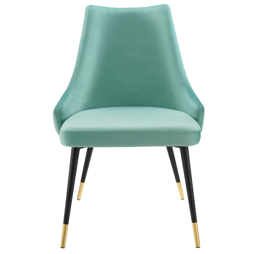 Adorn Tufted Performance Velvet Dining Side Chair in Mint