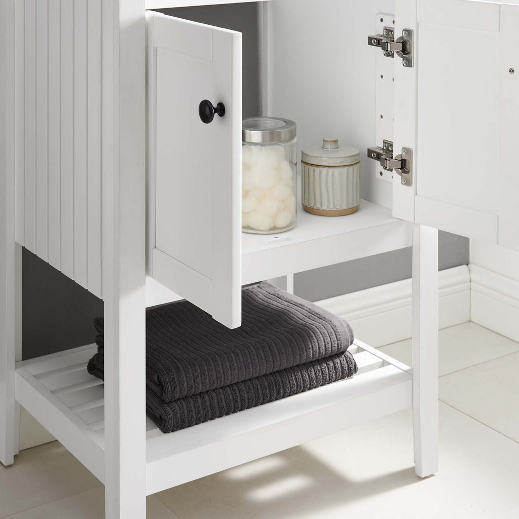 Prestige 23" Bathroom Vanity Cabinet (Sink Basin Not Included) in White