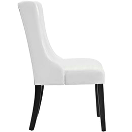 Baronet Vinyl Dining Chair in White-1