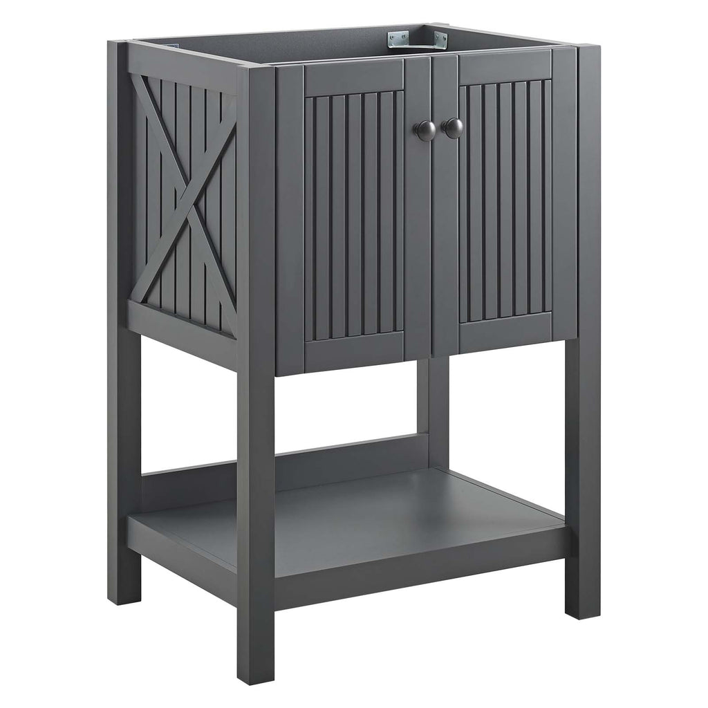 Steam 23" Bathroom Vanity Cabinet (Sink Basin Not Included) in Gray