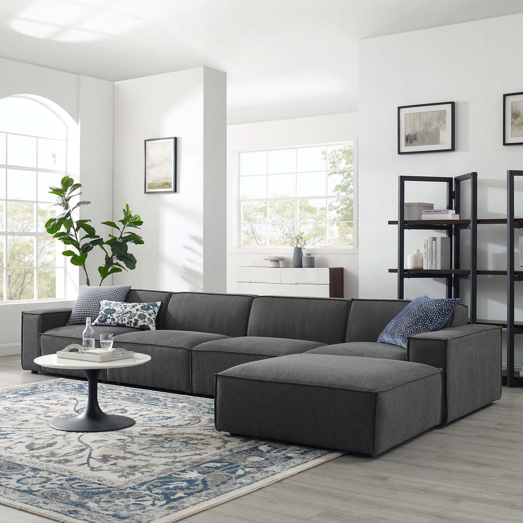 Restore 5-Piece Sectional Sofa in Charcoal-2