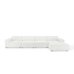 Restore 5-Piece Sectional Sofa in White-2