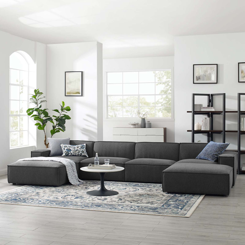 Restore 6-Piece Sectional Sofa in Charcoal-3