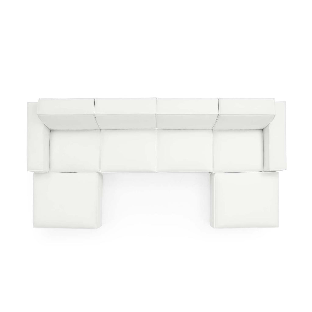 Restore 6-Piece Sectional Sofa in White-3