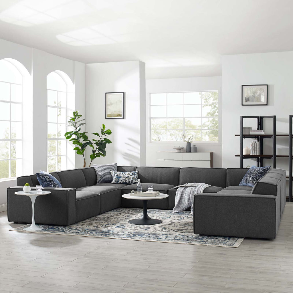 Restore 8-Piece Sectional Sofa in Charcoal