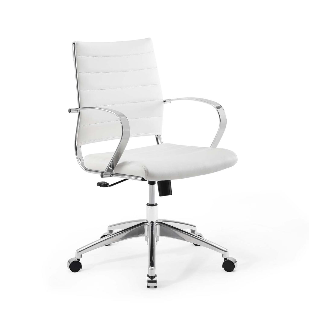 Jive Mid Back Office Chair in White-1