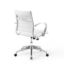 Jive Mid Back Office Chair in White-1