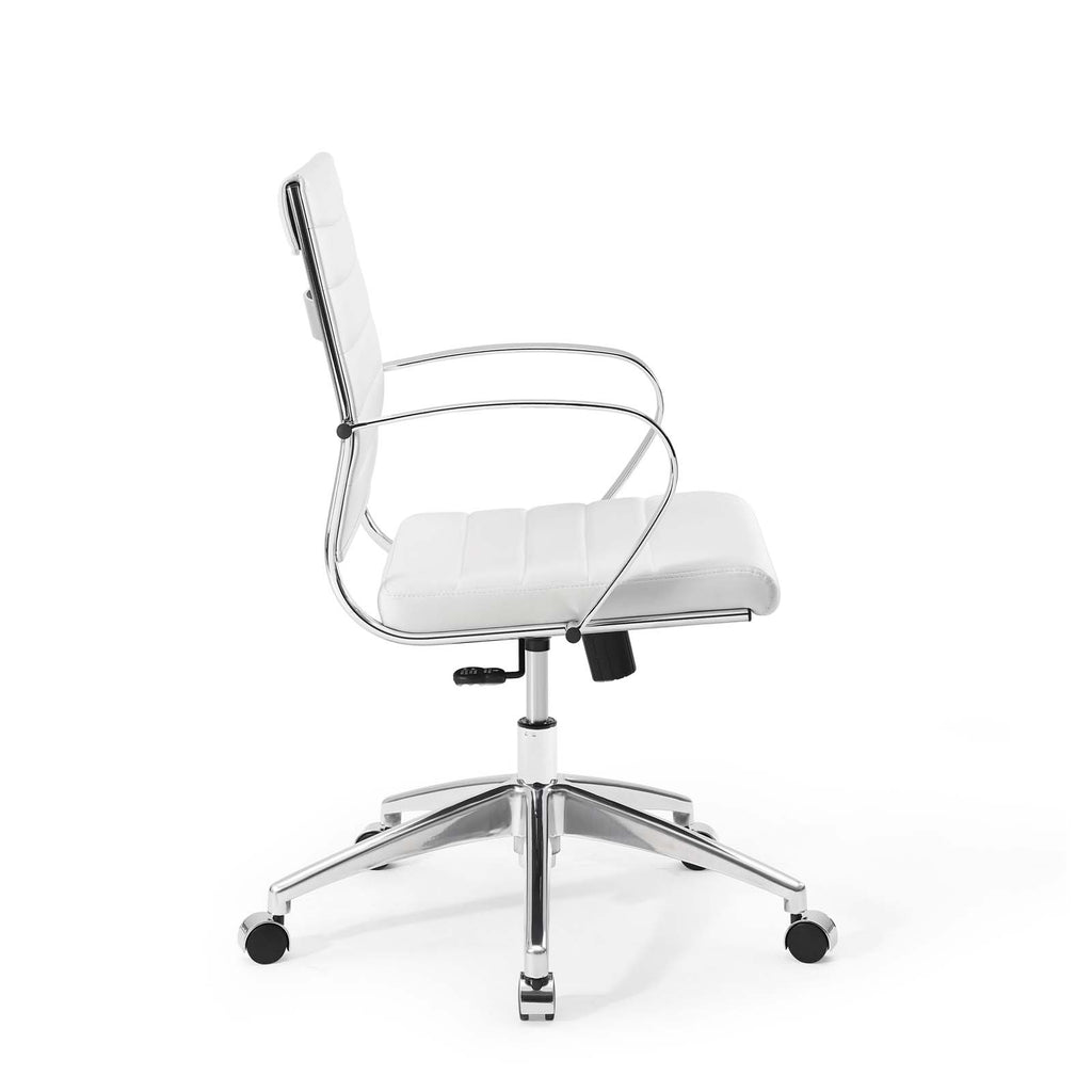 Jive Mid Back Office Chair in White-1