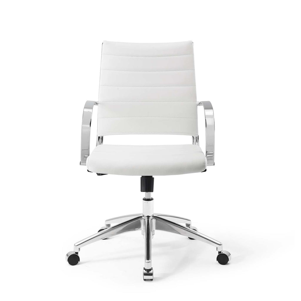 Jive Mid Back Office Chair in White-1