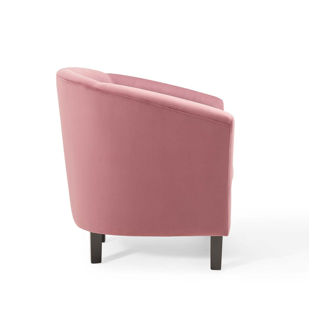 Prospect Performance Velvet Armchair in Dusty Rose-1