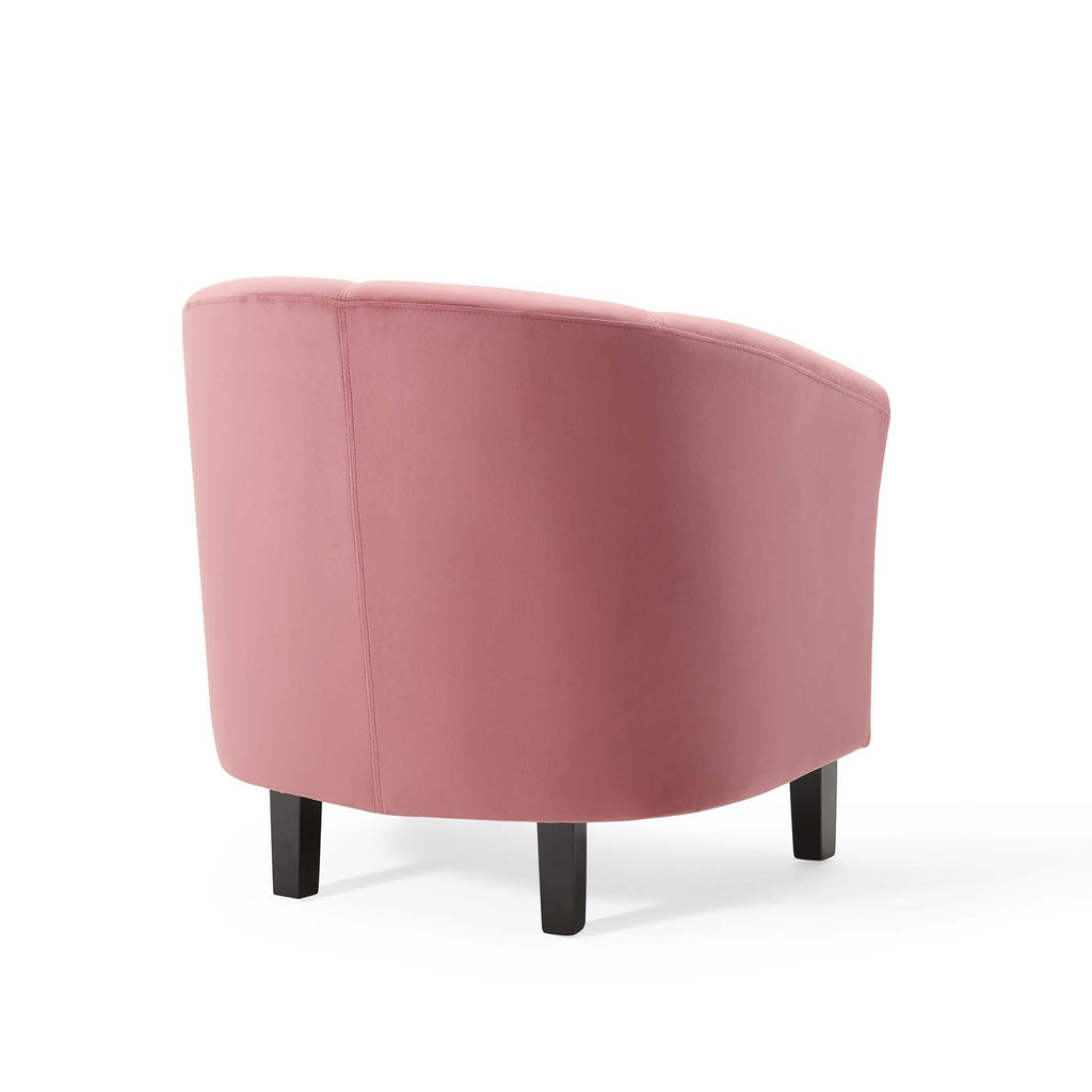 Prospect Performance Velvet Armchair in Dusty Rose-1