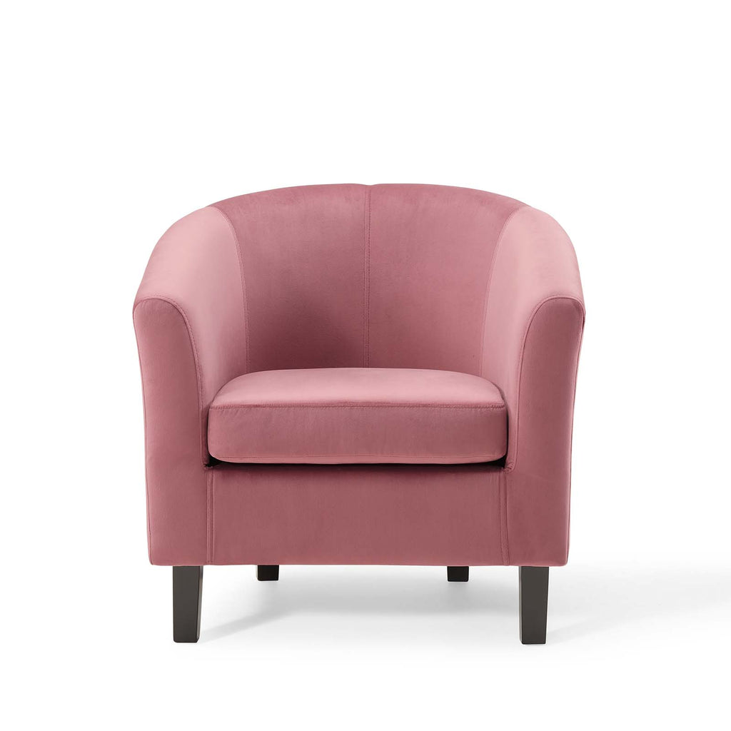 Prospect Performance Velvet Armchair in Dusty Rose-1