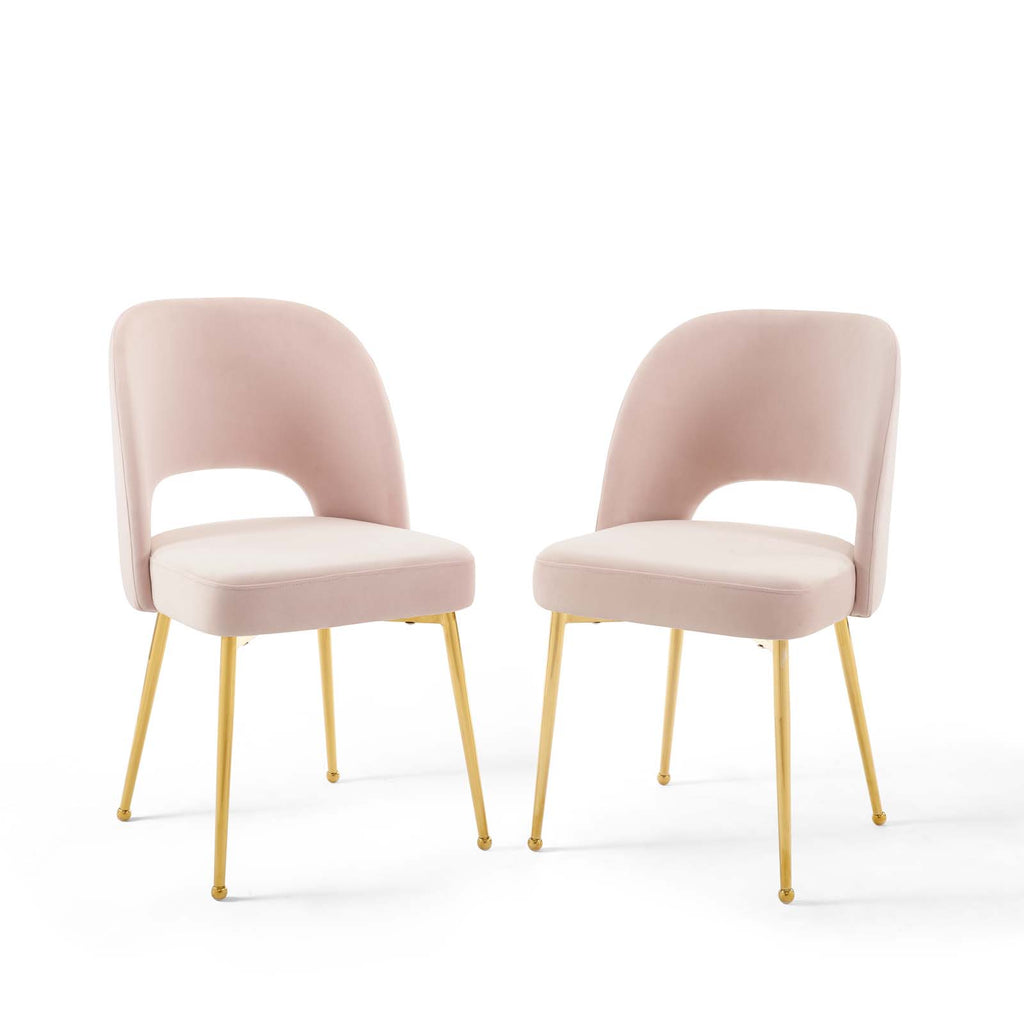 Rouse Dining Room Side Chair Set of 2 in Pink