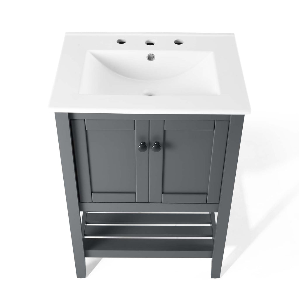 Prestige 24" Bathroom Vanity in Gray White