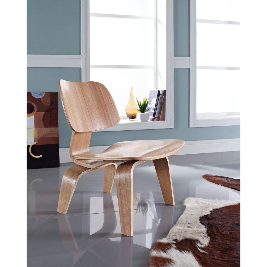 Fathom Wood Lounge Chair in Natural