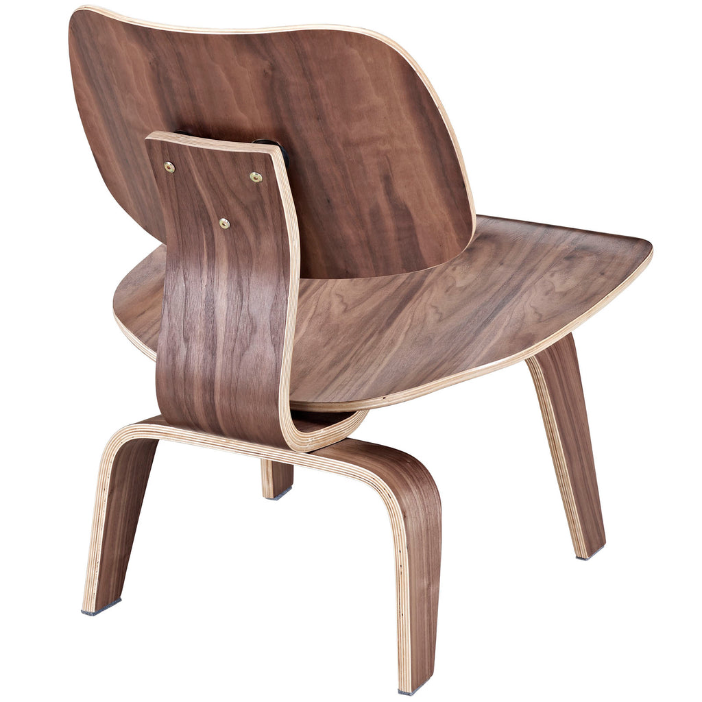 Fathom Wood Lounge Chair in Walnut