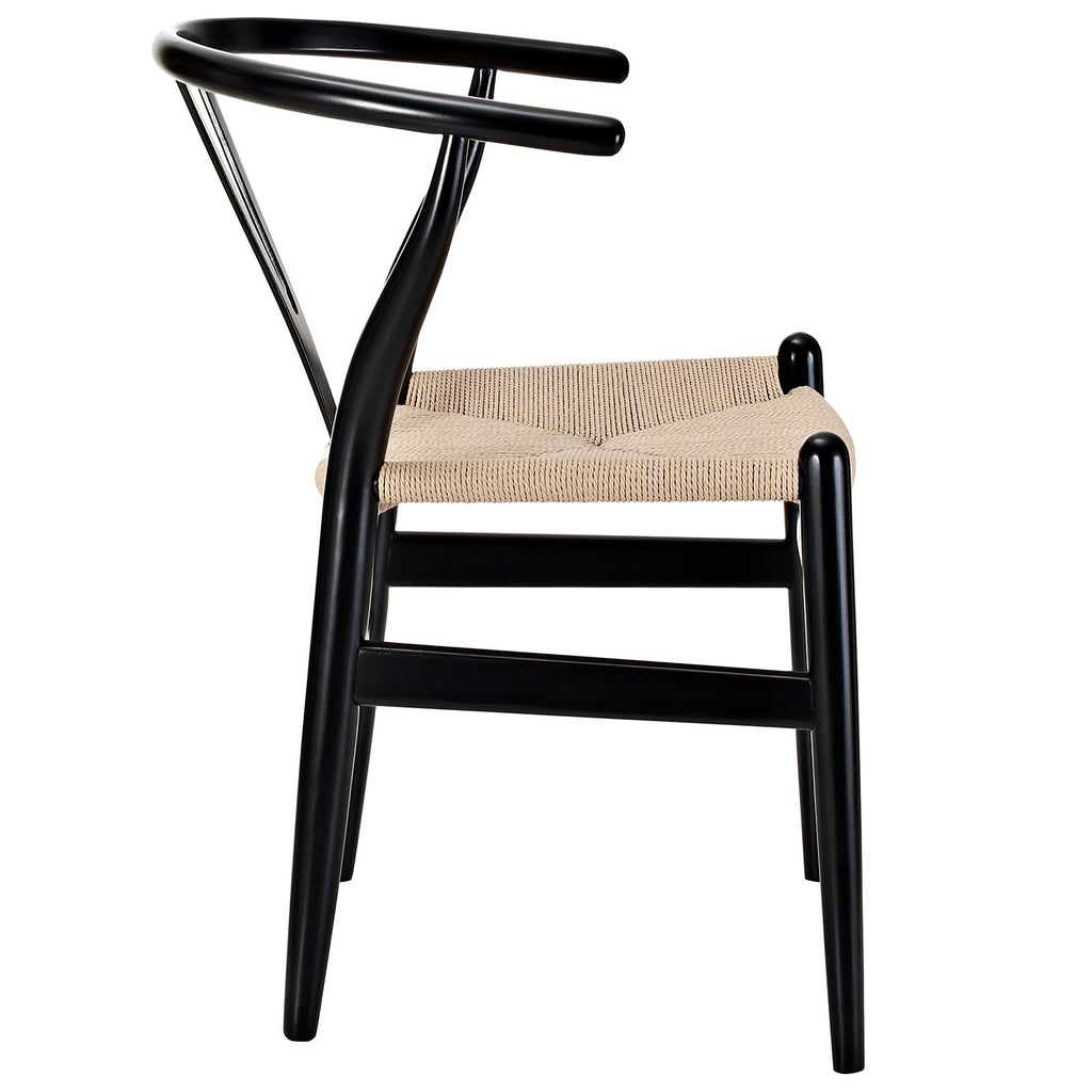 Amish Dining Wood Armchair in Black