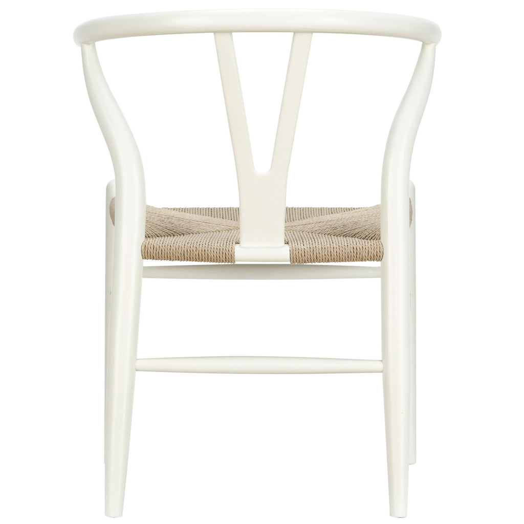 Amish Dining Wood Armchair in White