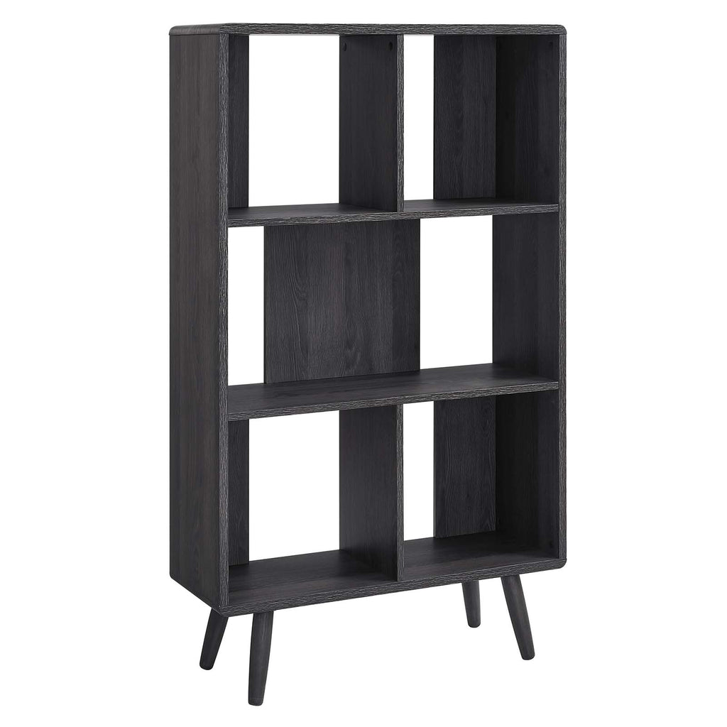 Transmit 5 Shelf Wood Grain Bookcase