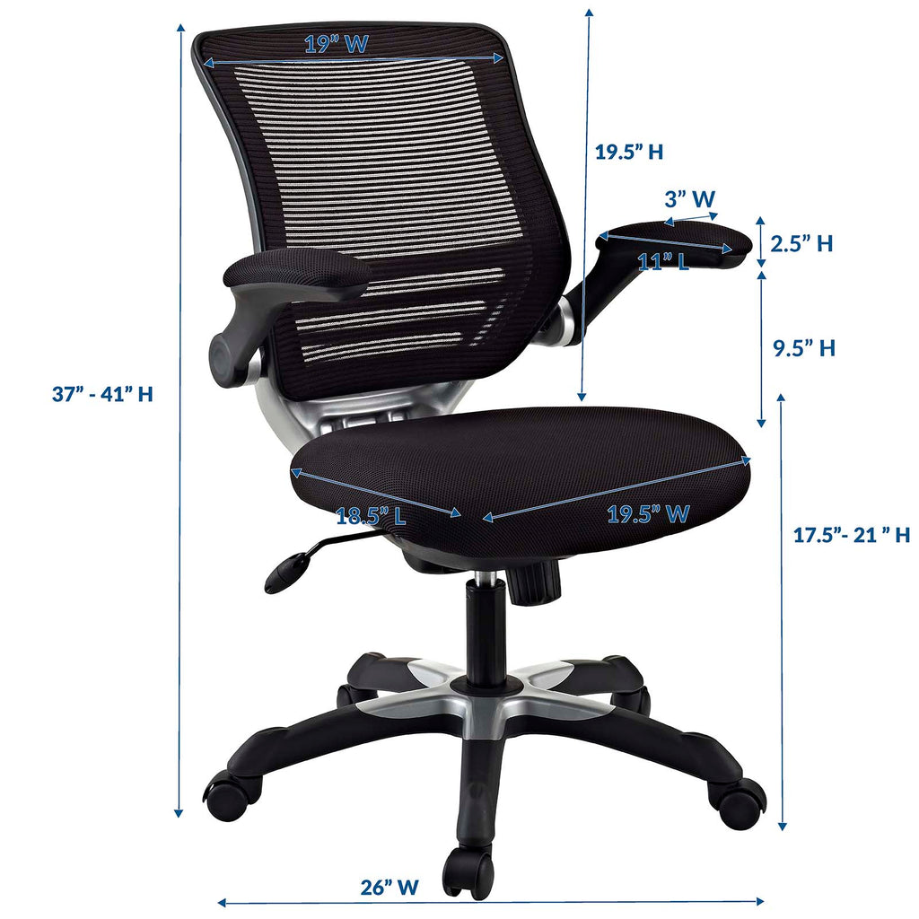 Edge Mesh Office Chair in Black