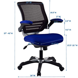 Edge Mesh Office Chair in Blue