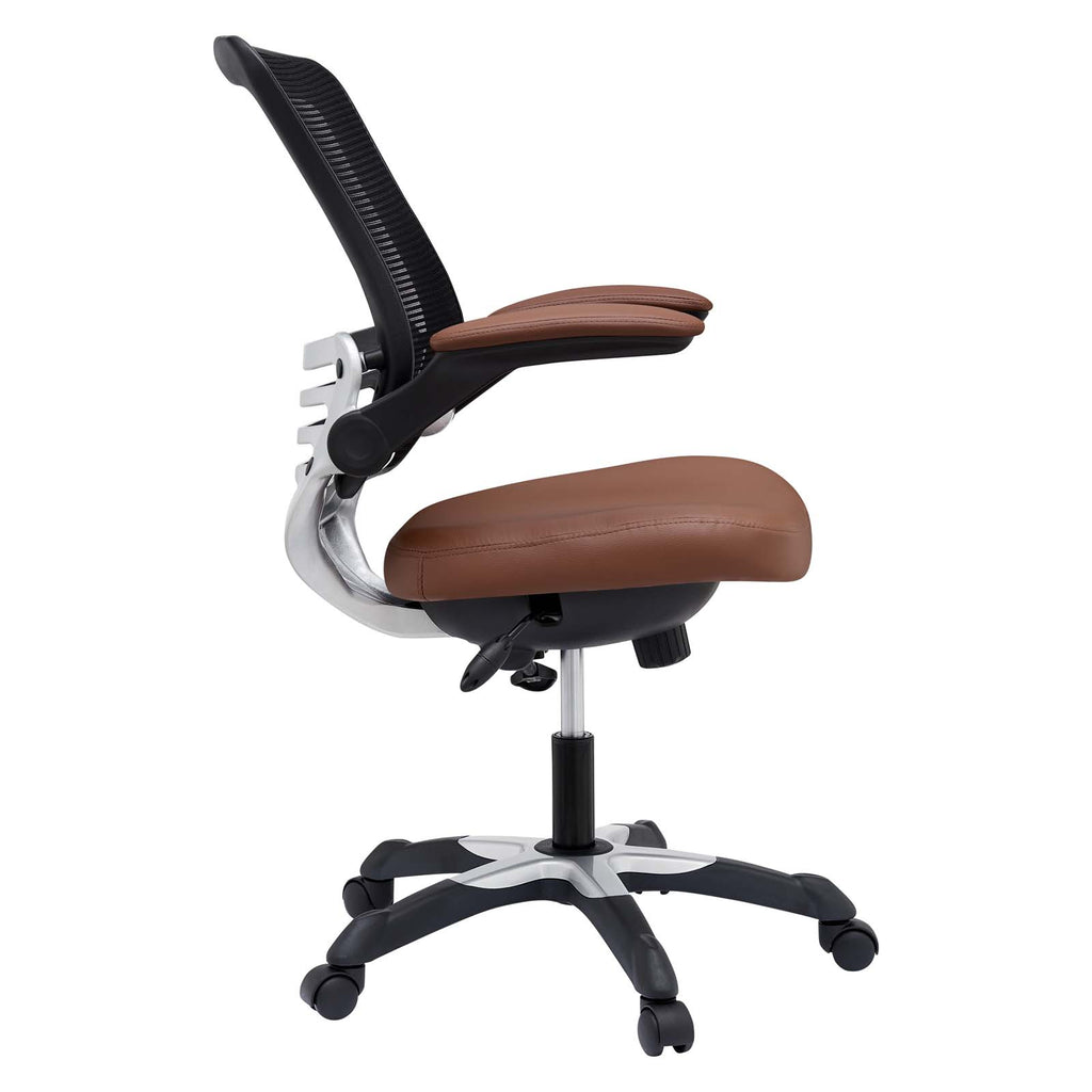 Edge Vinyl Office Chair in Tan