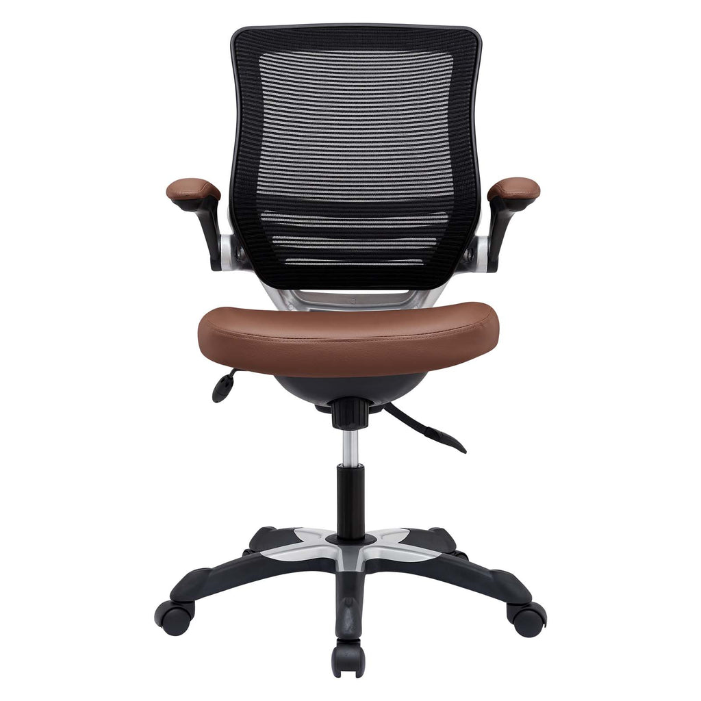 Edge Vinyl Office Chair in Tan