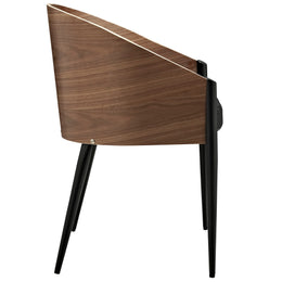 Cooper Dining Wood Armchair in Walnut