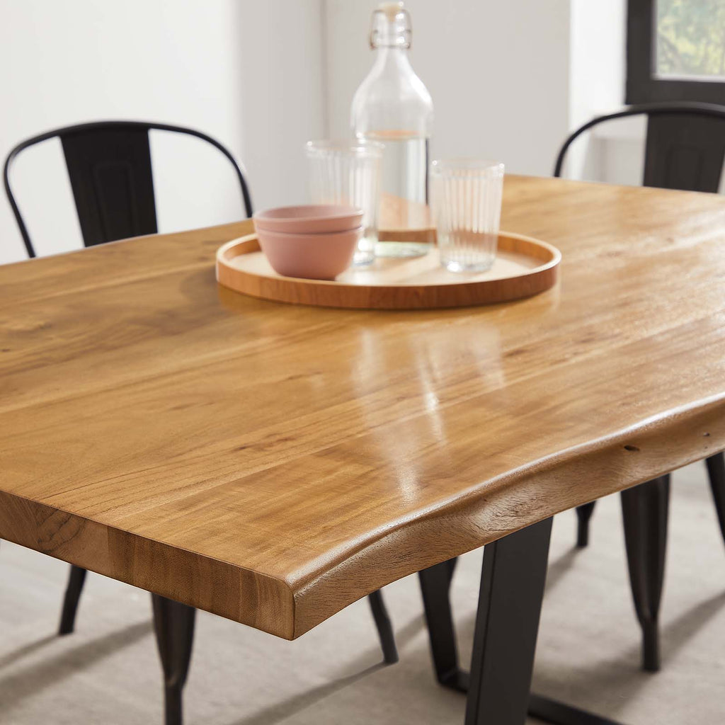 Viggo Live Edge Acacia Wood Acacia Wood Dining Table