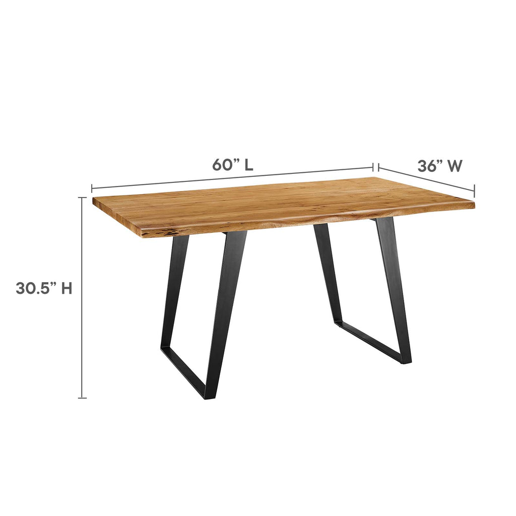 Viggo Live Edge Acacia Wood Acacia Wood Dining Table