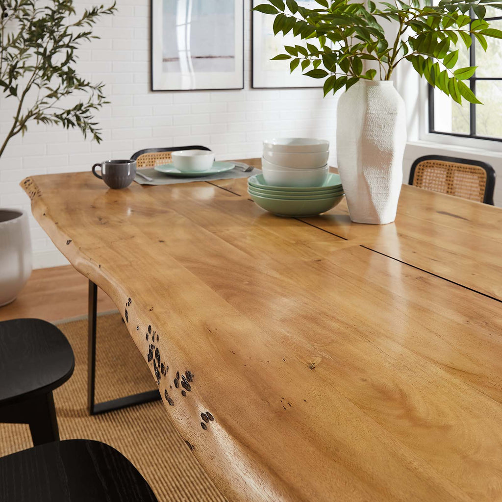 Viggo Live Edge Acacia Wood Dining Table