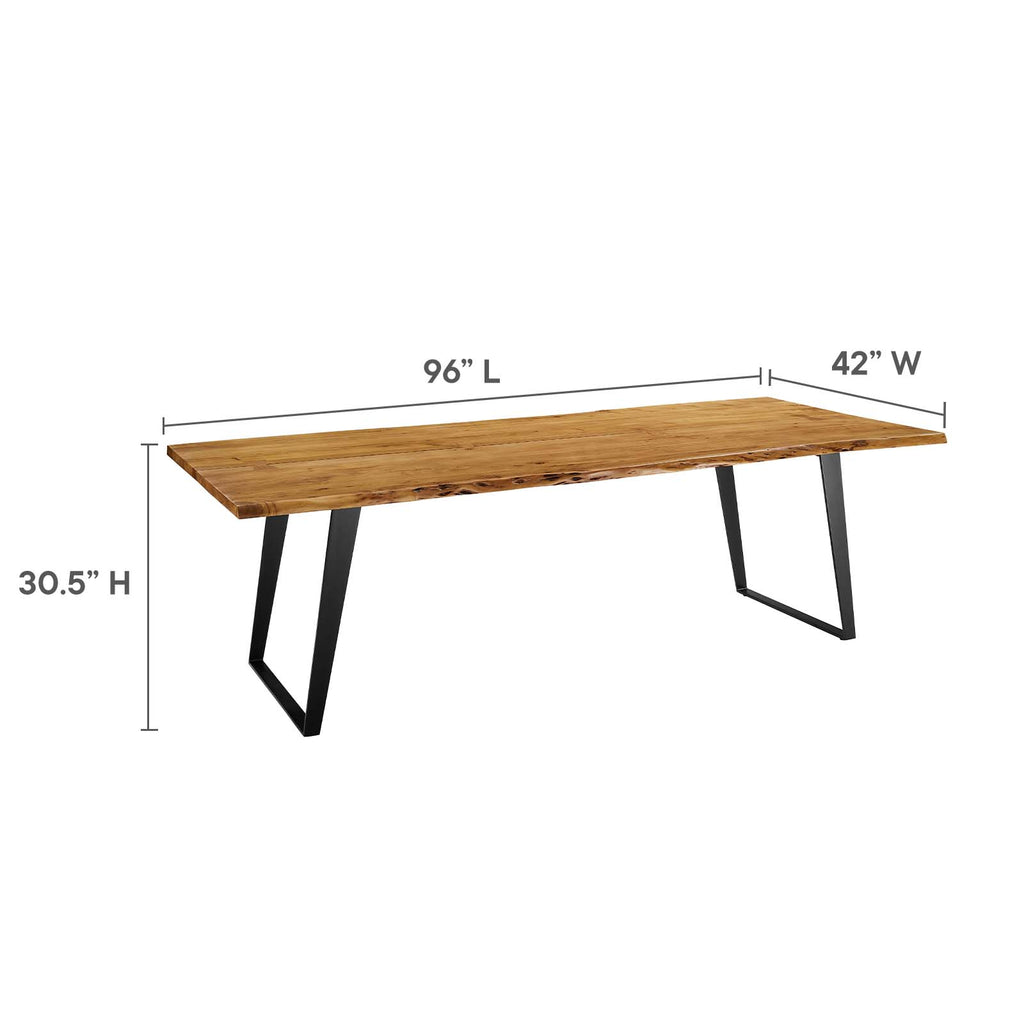 Viggo Live Edge Acacia Wood Acacia Wood Dining Table