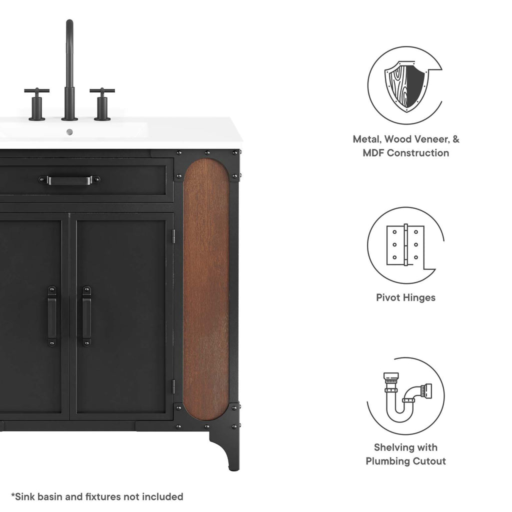 Steamforge 36" Bathroom Vanity Cabinet (Sink Basin Not Included)