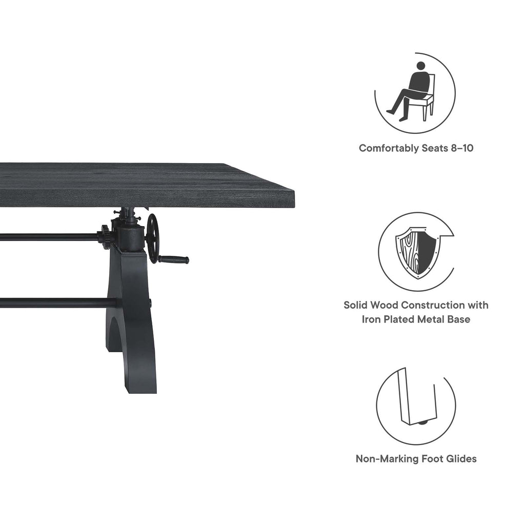 Genuine Adjustable Height Dining and Conference Table