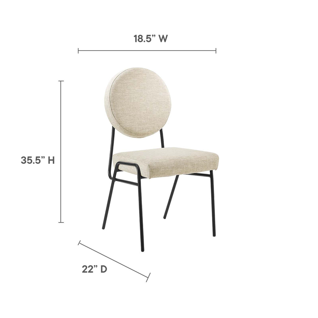 Craft Upholstered Fabric Dining Side Chairs