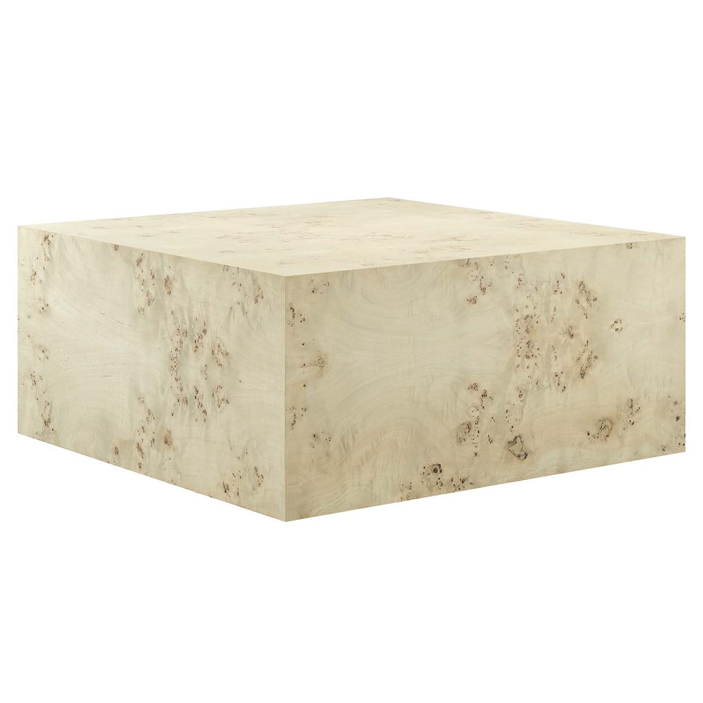 Cosmos Square Burl Wood Side Table