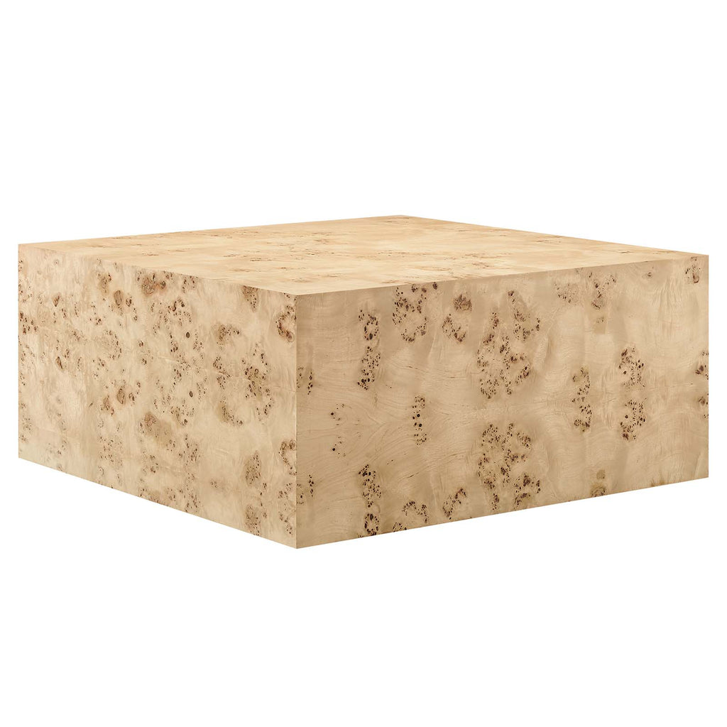 Cosmos Square Burl Wood Side Table