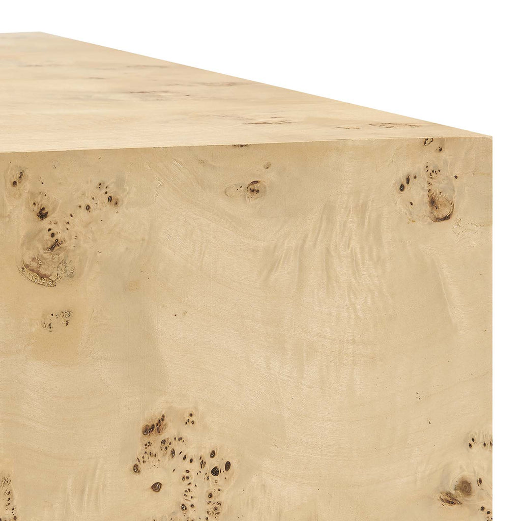 Cosmos Square Burl Wood Side Table