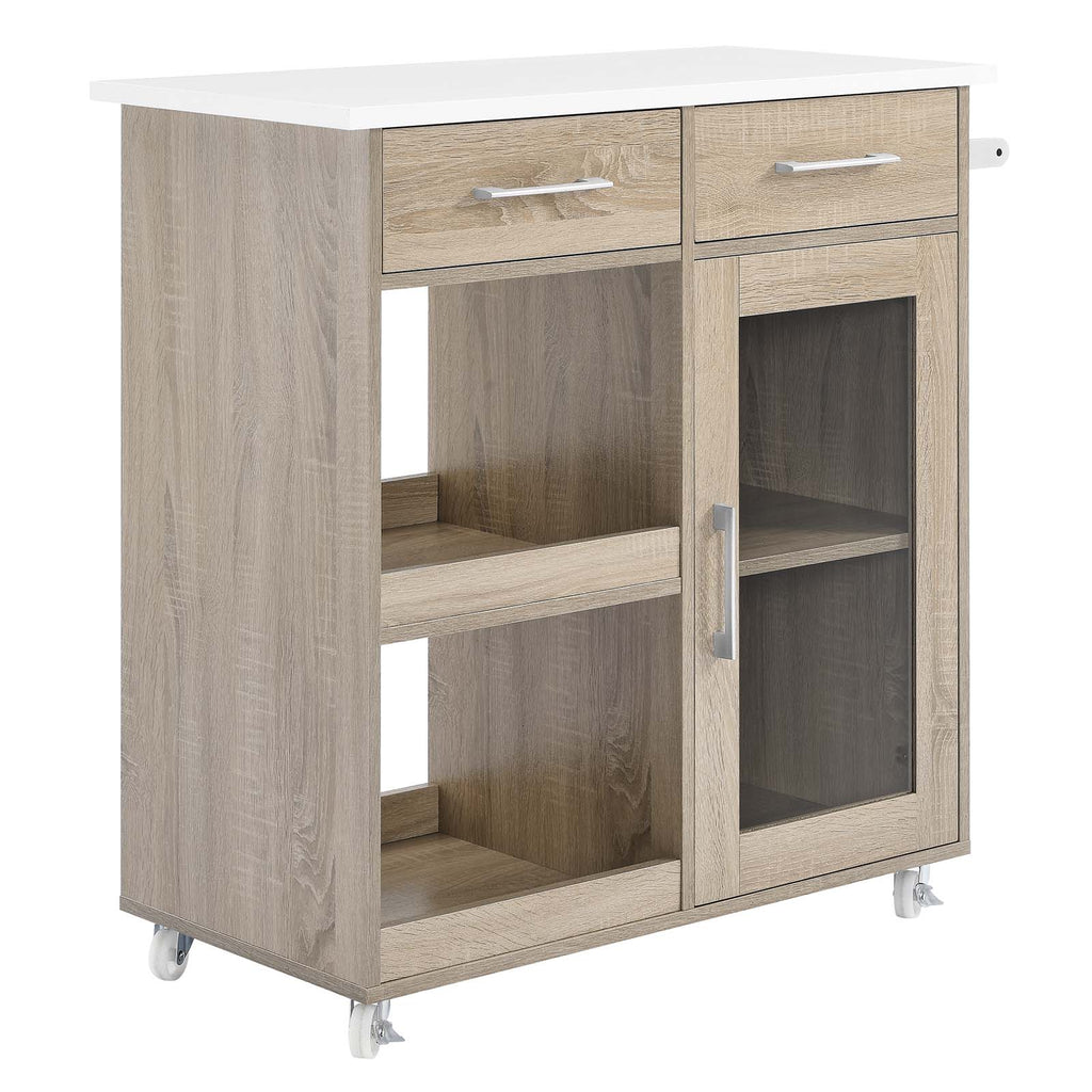 Culinary Kitchen Cart With Towel Bar