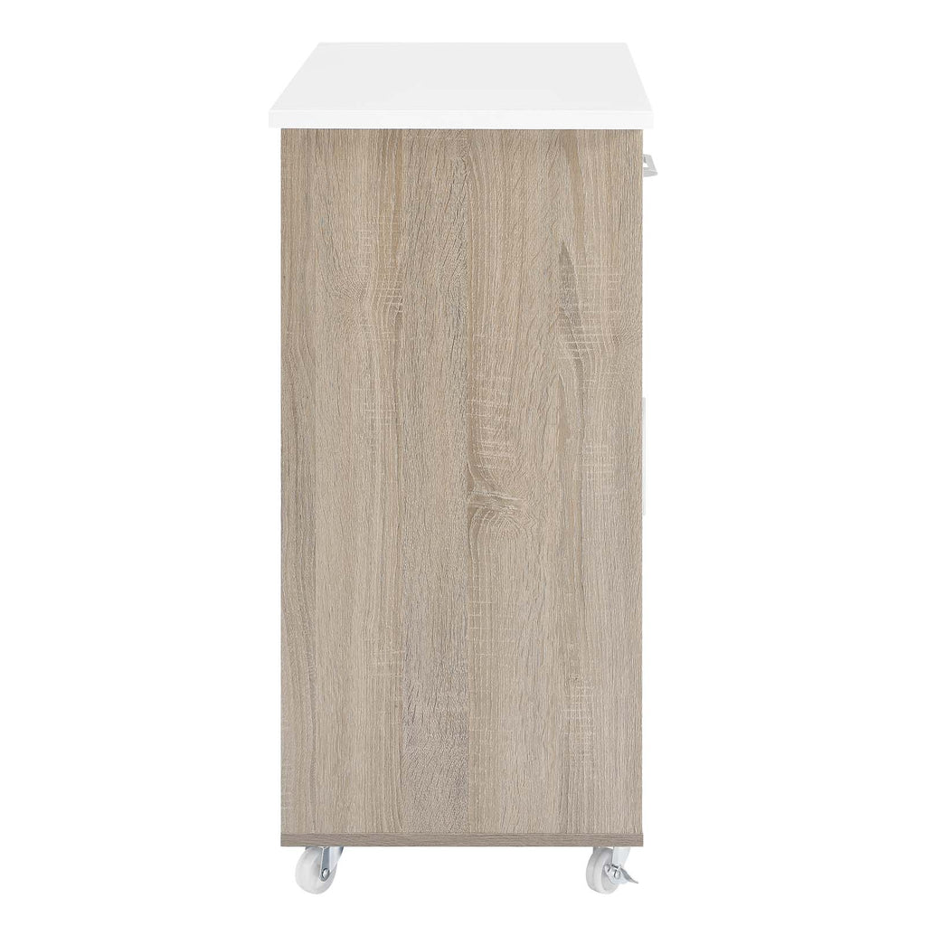 Culinary Kitchen Cart With Towel Bar