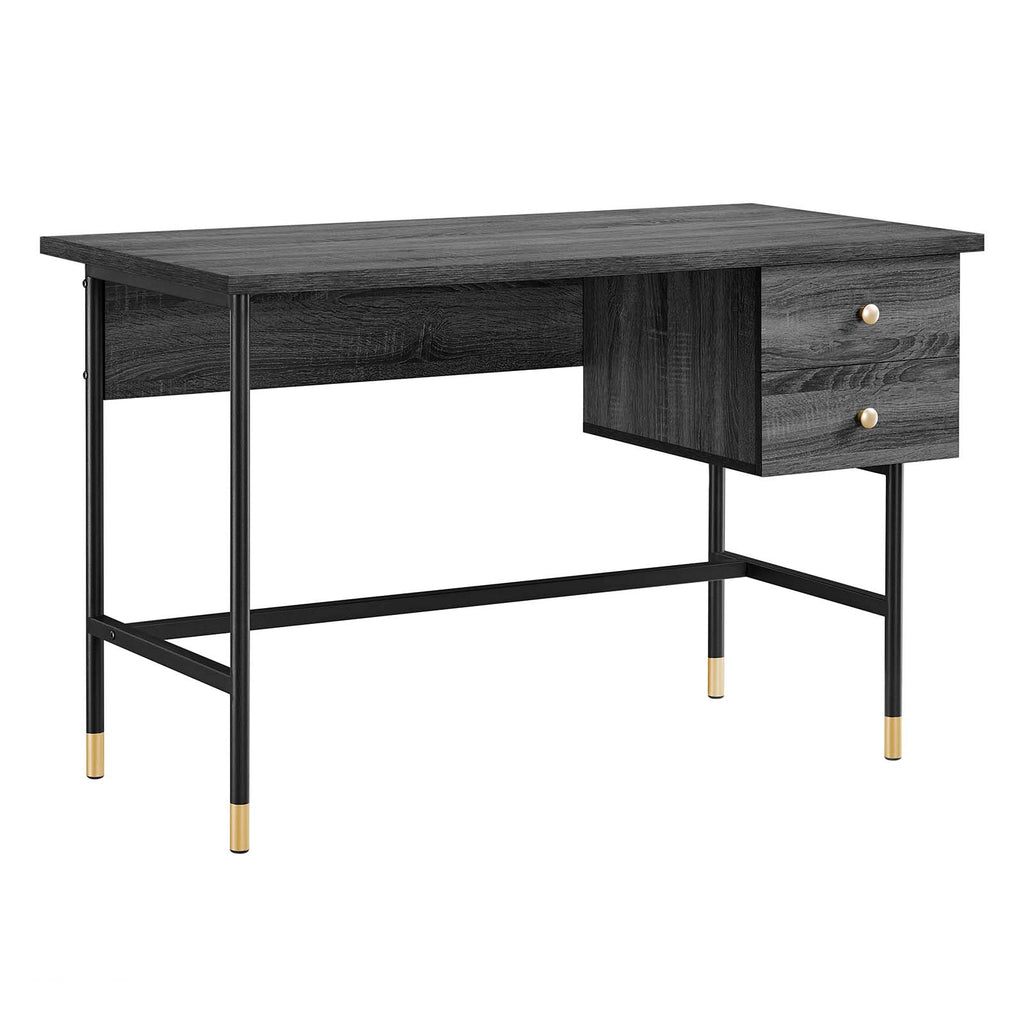 Nexus Office Desk - Black Charcoal