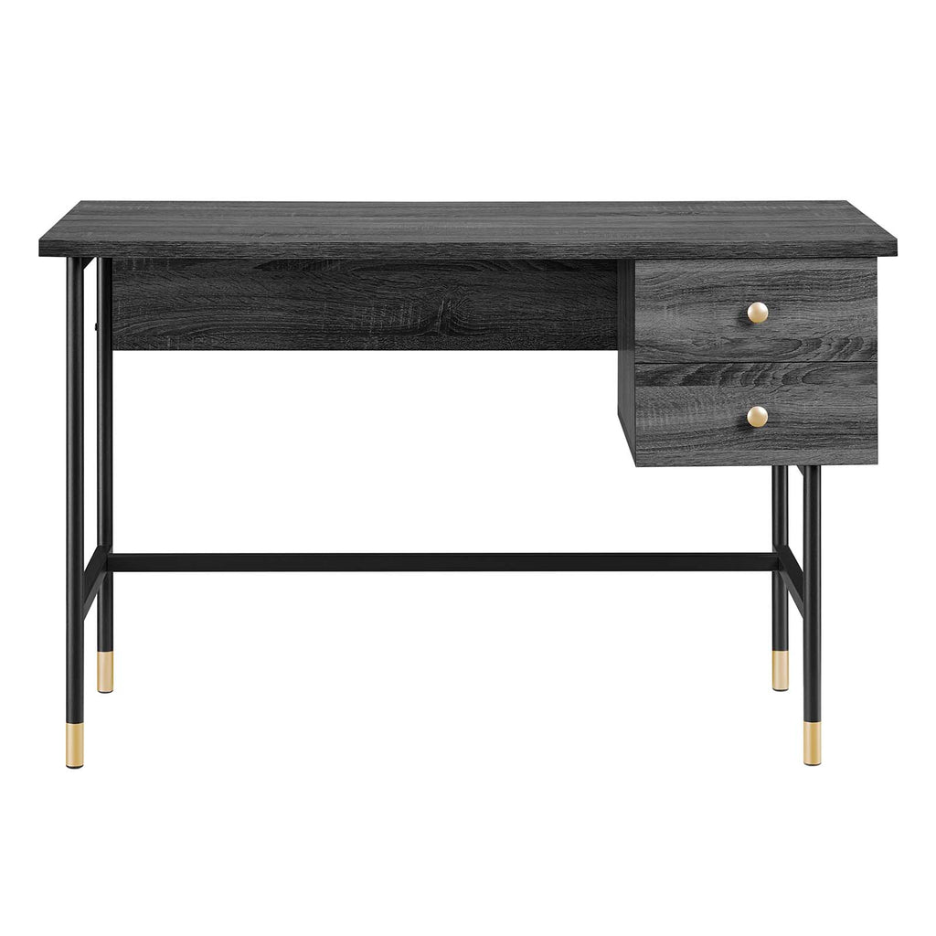 Nexus Office Desk - Black Charcoal